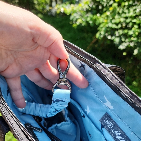 Lug Black Skyliner Tote with Rainbow Stitching - Picture 3 of 8